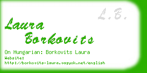 laura borkovits business card